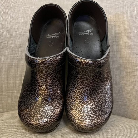 Dansko Professional Clogs Metallic Bronze Size 40~BEAUTIFUL!!! - Picture 3 of 7